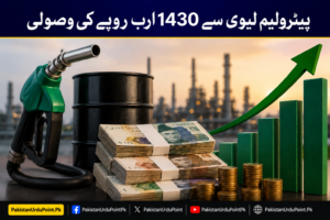 پیٹرولیم لیوی سے 1430 ارب روپے کی وصولی