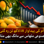 آم کی پیداوار اور طلب میں کمی