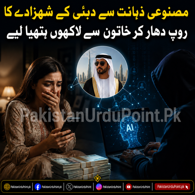 مصنوعی ذہانت سے دبئی کے شہزادے کا روپ دھار کر خاتون سے لاکھوں روپے ہتھیا لیے
